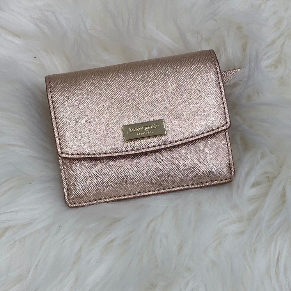 NWT Kate Spade Laurel Way Petty Rose Gold Wallet